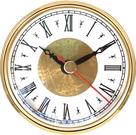 Hillhome Mini Quartz Clock Insert 3 18 Inch 80 Mm Round