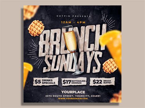 Brunch Flyer Template By Hotpin On Dribbble