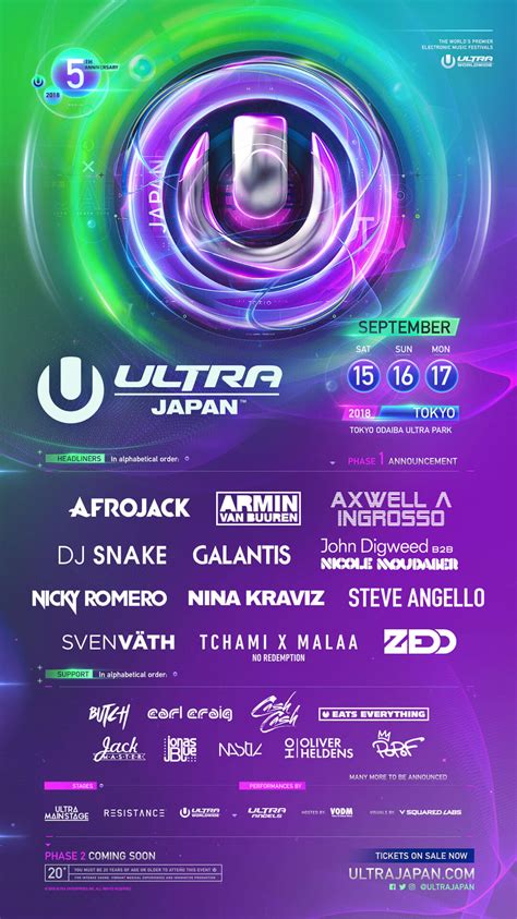 Ultra Japan Delivers Phase One Lineup Ahead Of Monumental 5th