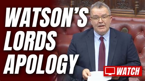 Watson Uses Maiden Lords Speech To Apologise To Lady Brittan Guido Fawkes