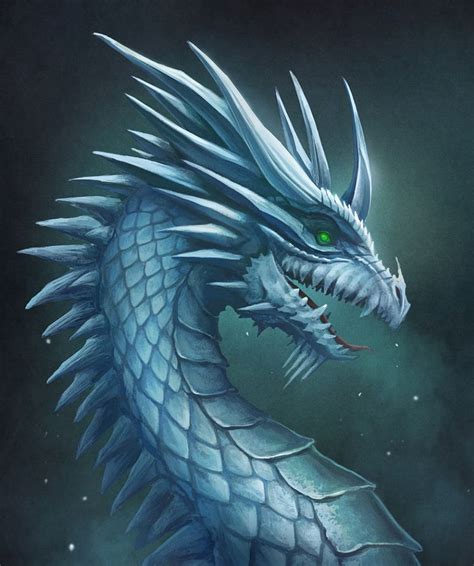 Ice Dragon By Cicakkia On Deviantart Ice Dragon Dragon Dragon Art