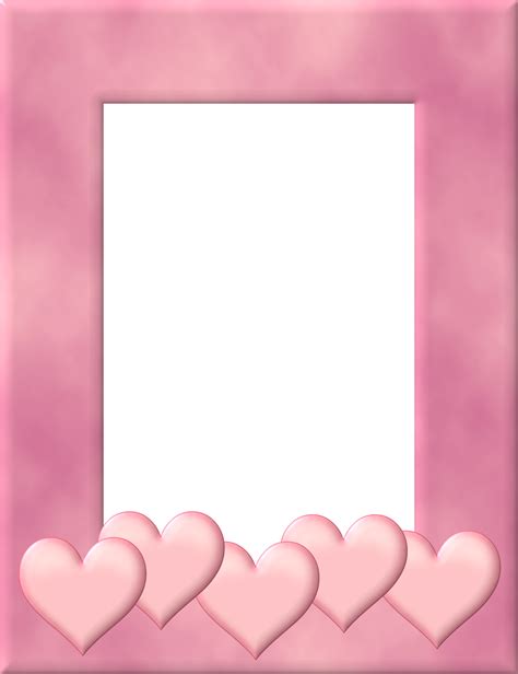 Free Printable Frames In Pink With Hearts Oh My Fiesta Wedding