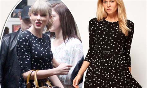 multi millionaire taylor swift keeps it real in a £25 dress from british brand daily