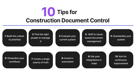 10 Expert Tips For Construction Document Control