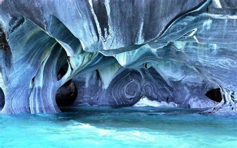 Nature Cave Stones Abstract Rock Marble Patagonia South America