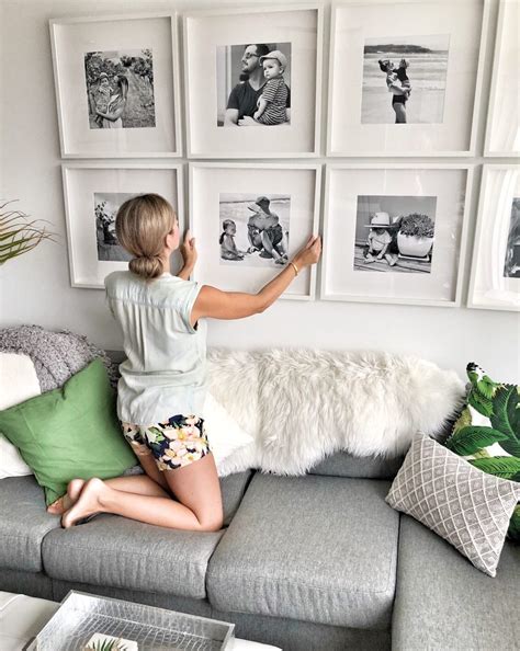 See more ideas about picture wall, wall gallery, photo wall gallery. How to create a grid-style gallery wall of family photos ...