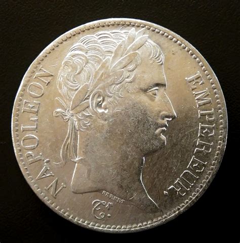 Pièce argent 5 francs  Napoléon 1er tête laurée 1808A  Achat vieil or