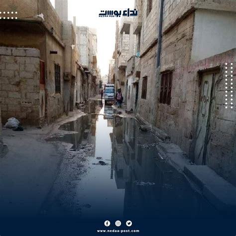 مستنقعات مياه الصرف الصحي تنتشر في شوارع ريف دمشق نداء بوست