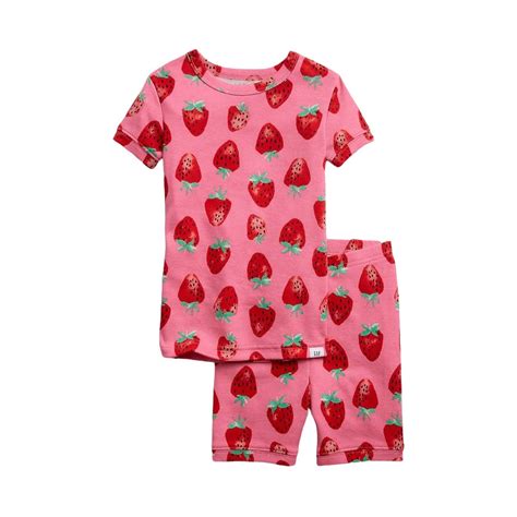 Pijama Strawberry Gap Para Niños De 4 A 5 Años Talla 5