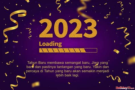 Buat Gambar Kartu Mewah Selamat Tahun Baru 2023