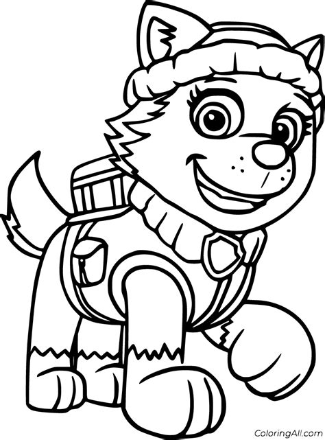 Everest Paw Patrol Coloring Pages 8 Free Printables Coloringall