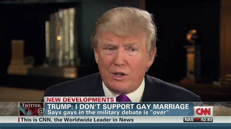 Trump Against Gay Marriage Cnn Video