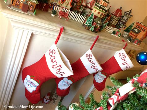 Christmas Stockings Mantle Fabulous Mom Life