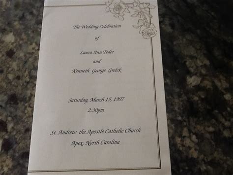 Sample Catholic Wedding Program Holidappy