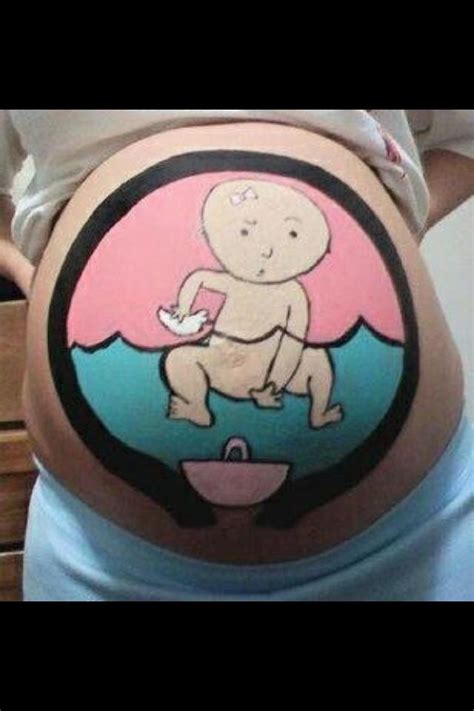Too Friggin Cute Belly Painting Pregnant Belly Painting Belly Art