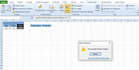 Calendario en una Celda Excel 2010 64b | necesitomas.com