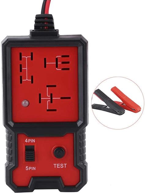 Qiilu Relay Tester Portable 12v Car Relay Tester 4 Pin 5 Pin Led