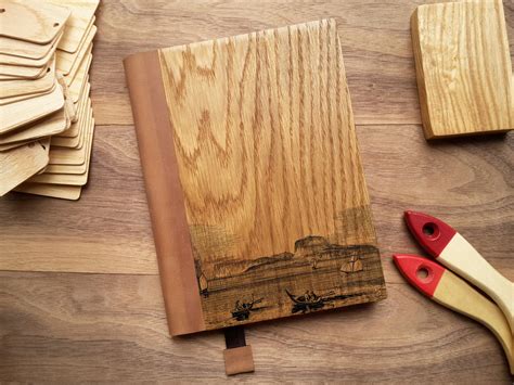 Wooden Notebook Wood Notebook Custom Notebook Wooden Etsy