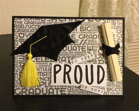Graduation Card Using Stampin Up Layered Letters Alphabet With Jolee
