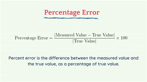 How To Calculate Percentage Error In Physics Haiper