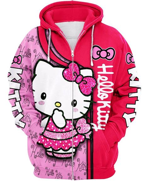 Hello Kitty Zip Up Hoodie Teenidi Store