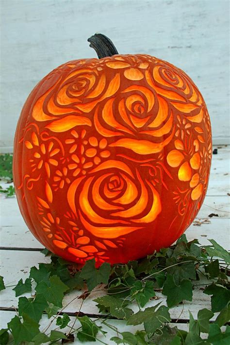 Showcase your harvest with a sunflower pumpkin carving. 53 Best Pumpkin Carving Ideas and Designs for 2020