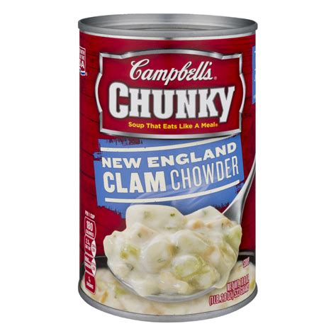 Campbells Chunky Soup New England Clam Chowder 188oz Can Garden Grocer