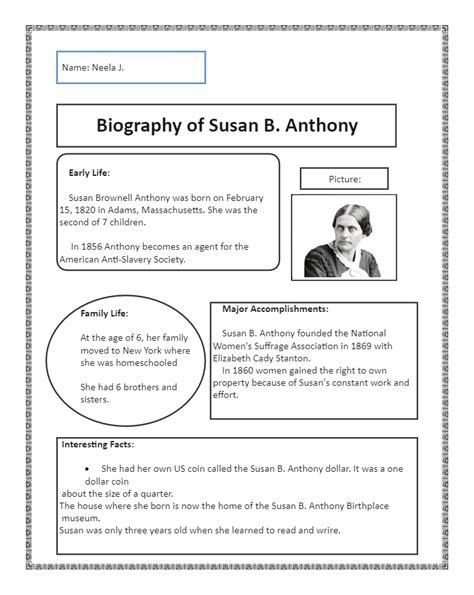 Biography Research Template Finished Example Edrawmax Template