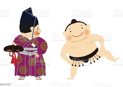 Eine Illustration Des Sumowrestlers Stock Vektor Art Und Mehr Bilder Von Sumo Ringen Sumo