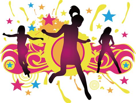 Dance Party Dance Party Silhouette Carnival Women Png Download 1394