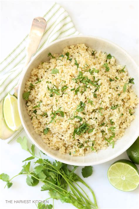 Cilantro Lime Quinoa The Harvest Kitchen