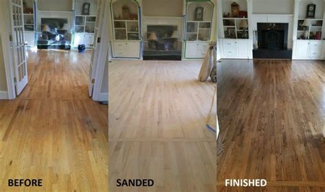 Water stains happen easily on wood floors and furniture. This is How Wood Should Look After Sanding (With Examples ...