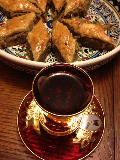 Yummy Baklava And Persian Tea Baklava Kurdish Food Algerian Food