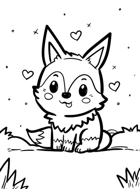 Cute Fox Coloring Pages Free Printable Coloring Pages For Kids