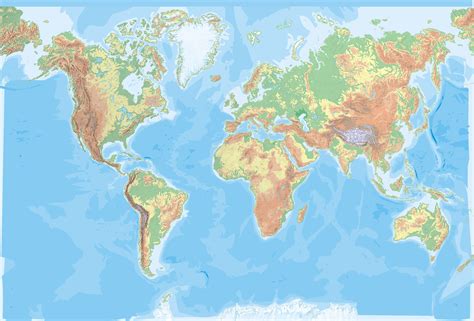 Mapa Fisico Mudo Del Mundo En Color Para Imprimir Mapa Fisico Porn Hot Sex Picture