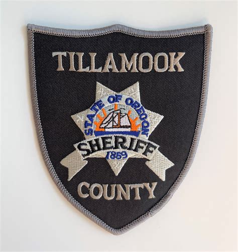 Tillamook County Sheriffs Office Collectible Patch Oregon State
