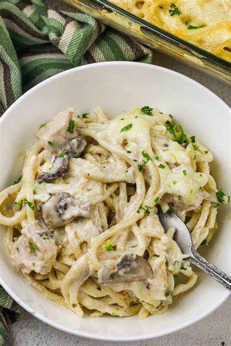 Turkey Tetrazzini (Perfect for Leftover Turkey!) - Our Zesty Life