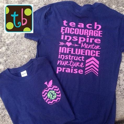 Personalized Monogram Teacher Quote Tees Teacher T Shirt Etsy