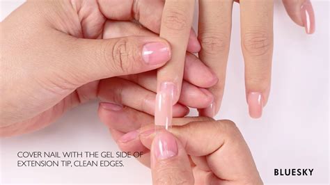 Bluesky Gum Gel Create Nail Extensions At Home YouTube