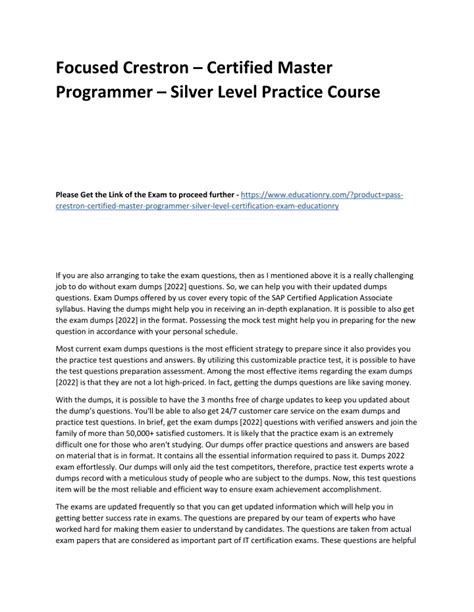 Ppt Crestron Certified Master Programmer Silver Level Powerpoint