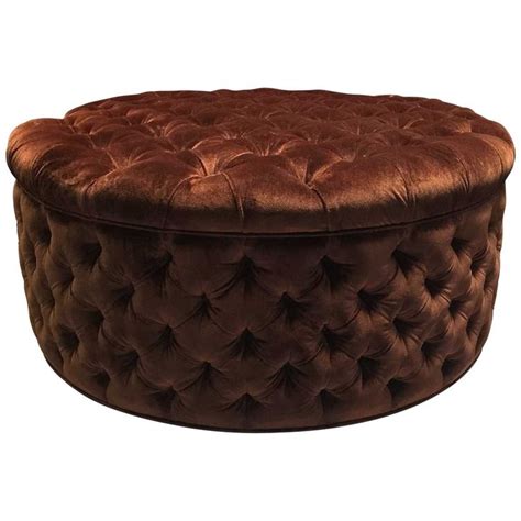 Round Tufted Ottoman In 2020 Round Tufted Ottoman Tufted Ottoman