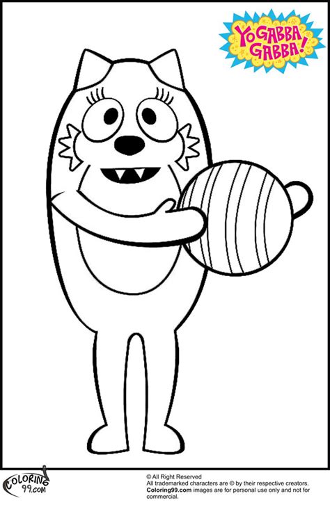 Toodee yo gabba gabba coloring pages. Yo Gabba Gabba Toodee Coloring Pages | Coloring99.com ...