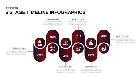 6 Stage Infographic Timeline Template For Powerpoint Slidebazaar