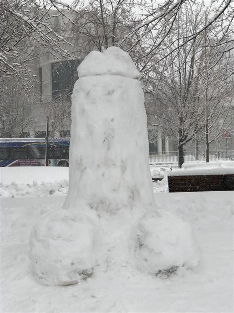 Made A Snow Penis On Centennial Today Rneu