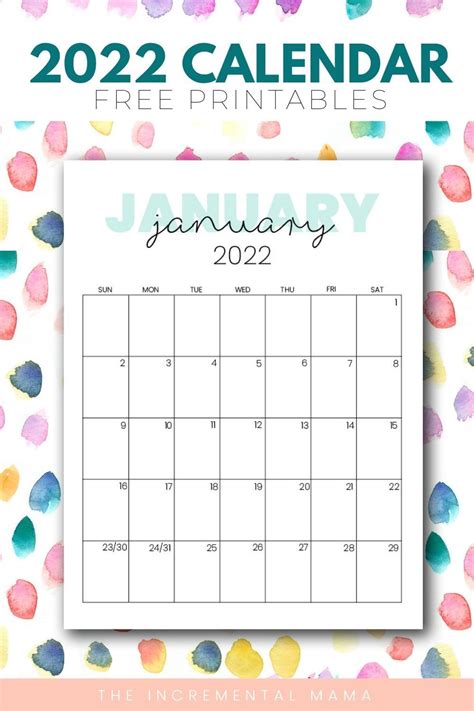 Free Cute Printable Calendar Printable Template Calendar