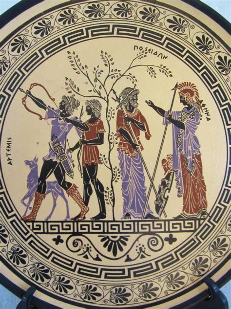 A plate wall is a fun alternative to the traditional gallery wall. Greek Mythology Decorative Terracotta Pottery Plate ...