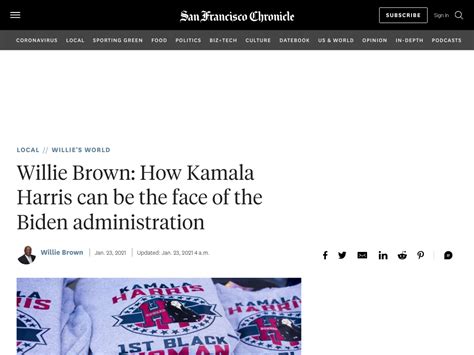 Willie Brown How Kamala Harris Can Be The Face Of The Biden