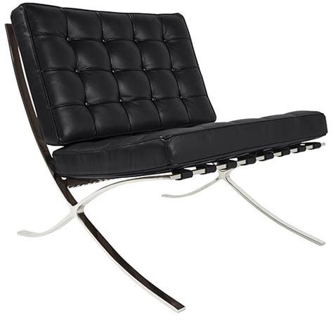 Ortrud tufted faux leather chair. Barcelona Chair & Ottoman Replica | Free Delivery | 2 Year ...