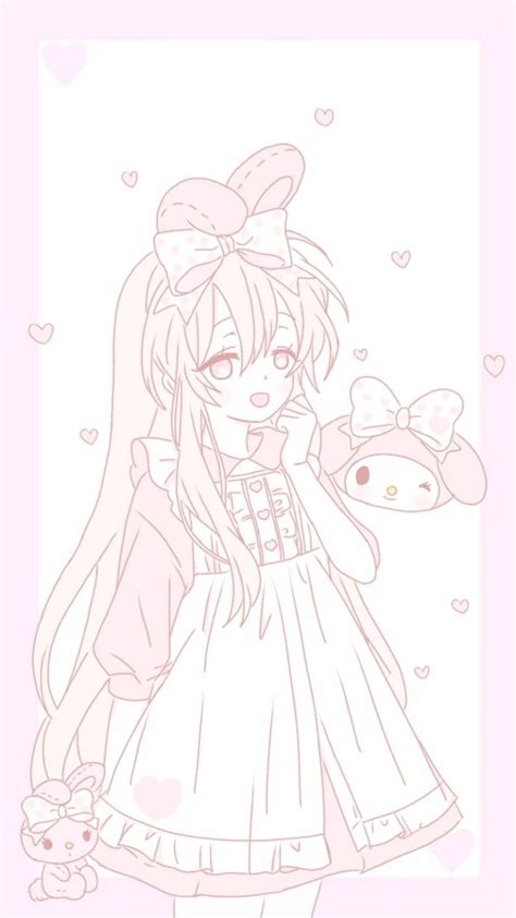 Pin By Pankeawป่านแก้ว On Cute Cartoon Pink Wallpaper Anime Kawaii