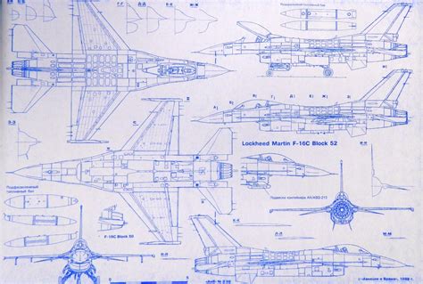 Lockheed Martin F 16 Fighter Blueprint By Blueprintplace On Etsy